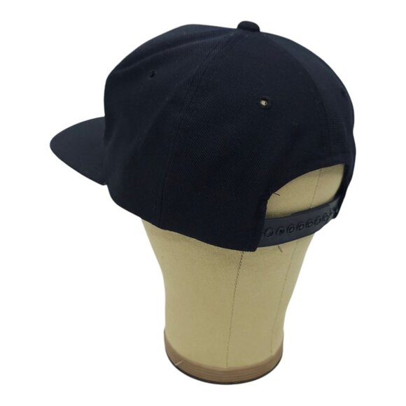 The Road Embroidered Snapback Cap Trucker Baseball Hat Yupoong Wool Blend Blue - Picture 12 of 13